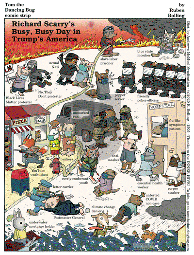 Tom the Dancing Bug on Monday September 21, 2020 Comic Strip
