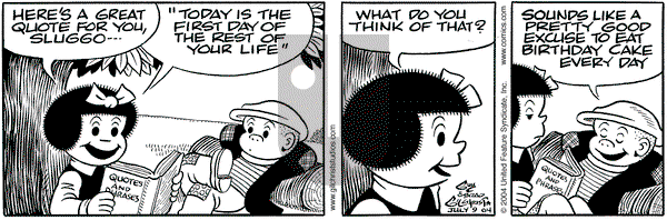 Nancy on Friday July 9, 2004 Comic Strip