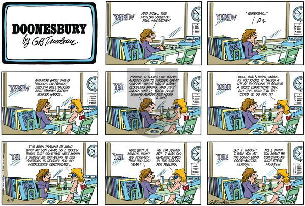 Doonesbury on Sunday June 25, 1978 Comic Strip