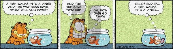 Garfield on Thursday September 14, 2017 Comic Strip