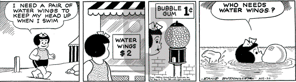 Nancy on Friday August 20, 1948 Comic Strip