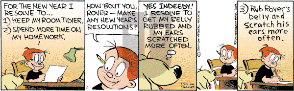 Red and Rover on Saturday January 1, 2011 Comic Strip