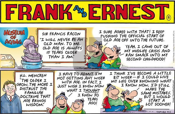 Frank and Ernest on Sunday April 5, 2015 Comic Strip