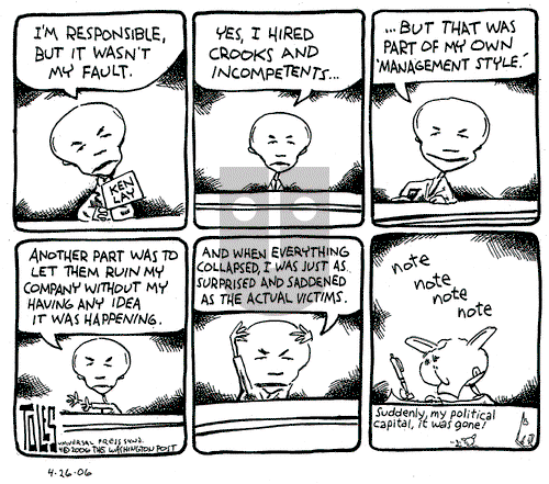 Tom Toles on Wednesday April 26, 2006 Comic Strip