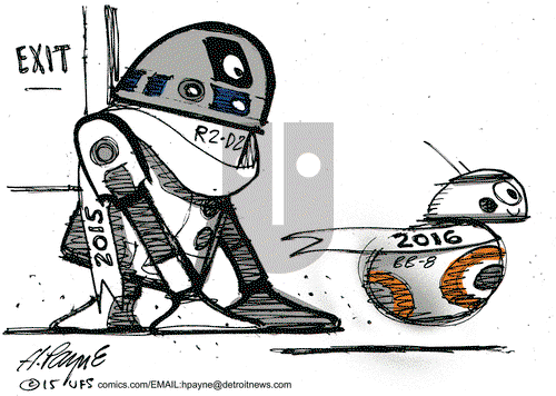 Henry Payne on Thursday December 31, 2015 Comic Strip