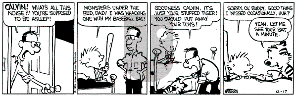 Calvin and Hobbes on Tuesday December 17, 1985 Comic Strip