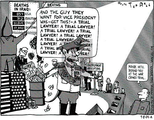 Ted Rall - Thursday July 8, 2004 Comic Strip