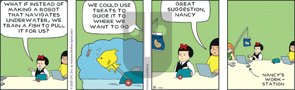 Nancy on Friday March 14, 2025 Comic Strip
