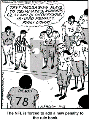 Close to Home on Saturday November 15, 2008 Comic Strip
