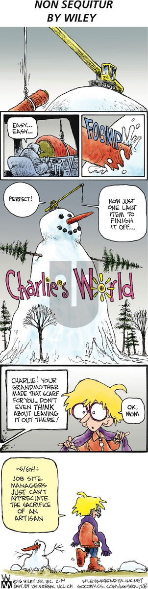 Non Sequitur on Sunday February 14, 2016 Comic Strip