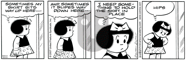 Nancy on Friday November 9, 2007 Comic Strip