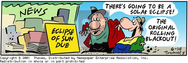 Frank and Ernest on Thursday June 14, 2001 Comic Strip