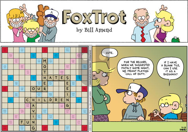 FoxTrot on Sunday March 27, 2011 Comic Strip