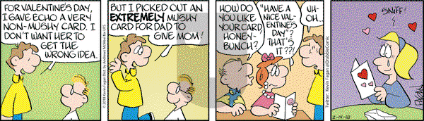 Drabble on Wednesday February 14, 2018 Comic Strip