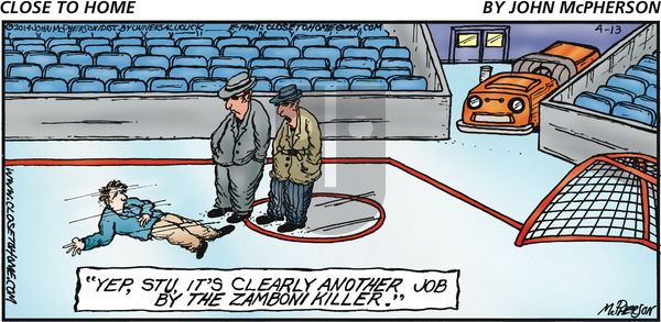 Close to Home on Sunday April 13, 2014 Comic Strip