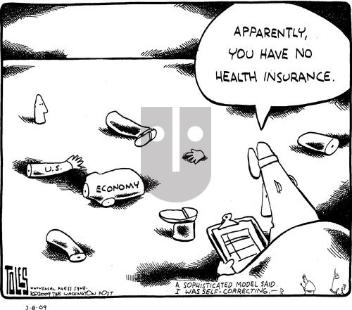 Tom Toles on Sunday March 8, 2009 Comic Strip