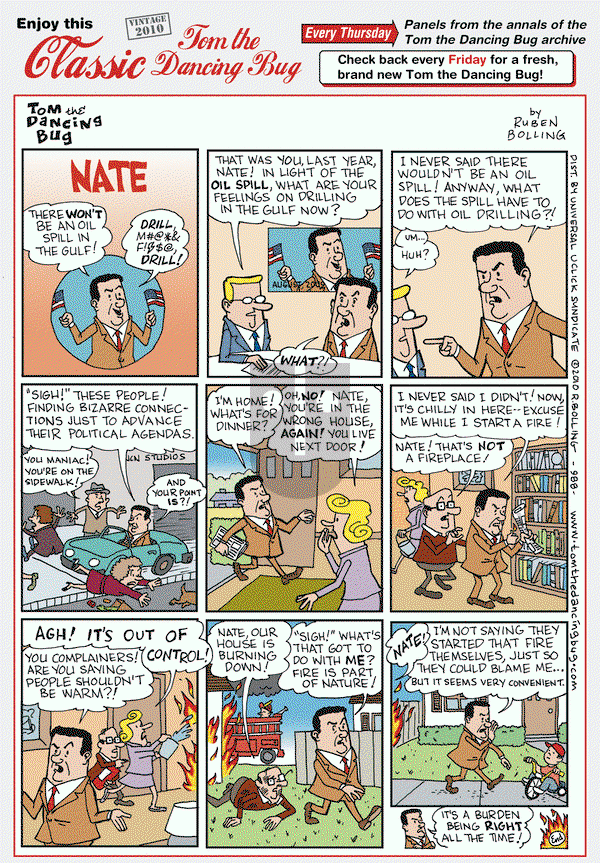 Tom the Dancing Bug on Thursday October 8, 2020 Comic Strip