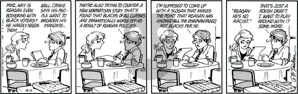 Doonesbury on Wednesday October 17, 1984 Comic Strip