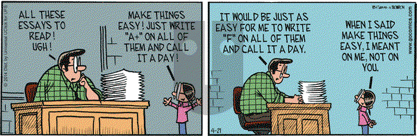 Grand Avenue on Monday April 21, 2014 Comic Strip