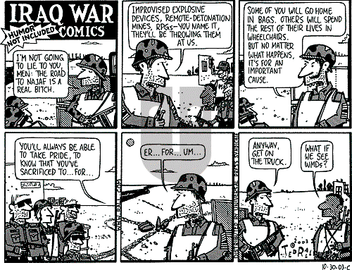 Ted Rall on Monday November 3, 2003 Comic Strip
