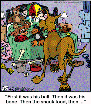 Marmaduke on Monday April 7, 2014 Comic Strip
