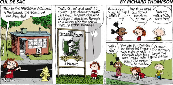 Cul de Sac on Sunday September 23, 2007 Comic Strip