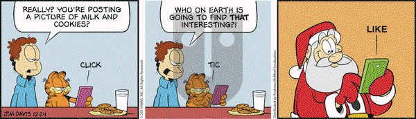 Garfield on Tuesday December 24, 2019 Comic Strip