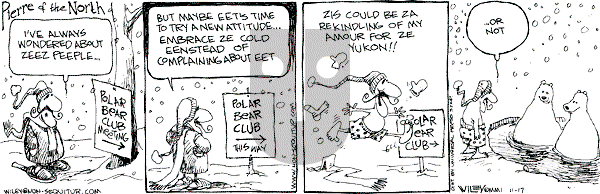Non Sequitur on Saturday November 17, 2001 Comic Strip