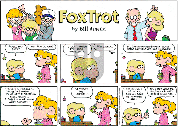 FoxTrot on Sunday March 11, 2007 Comic Strip