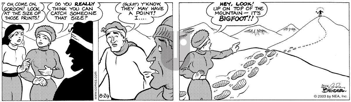 Alley Oop - Friday August 29, 2003 Comic Strip