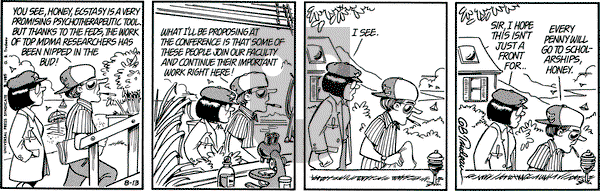 Doonesbury on Tuesday August 13, 1985 Comic Strip