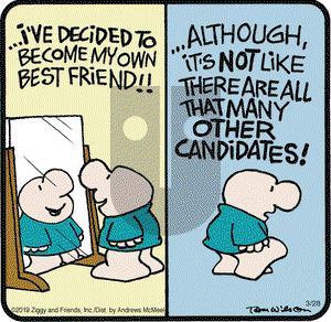 Ziggy on Thursday March 28, 2019 Comic Strip