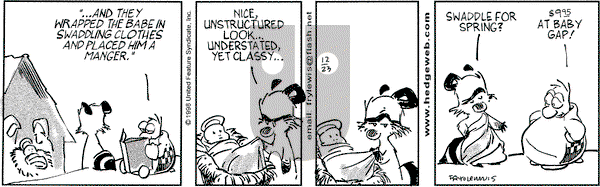 Over the Hedge on Wednesday December 23, 1998 Comic Strip