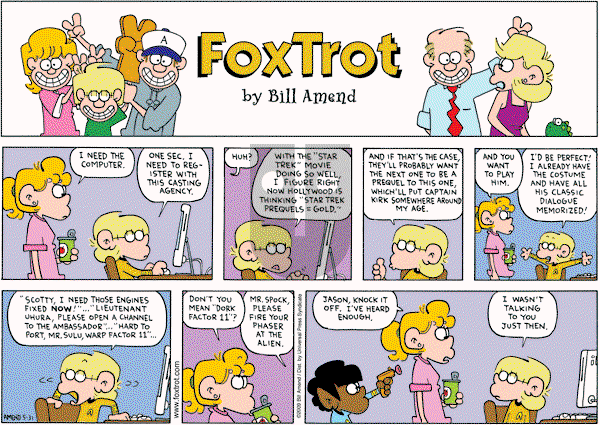 FoxTrot on Sunday May 31, 2009 Comic Strip