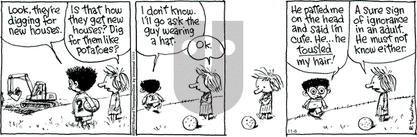 Cul de Sac on Tuesday November 6, 2012 Comic Strip