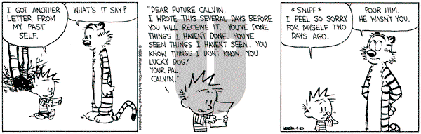 Calvin and Hobbes on Thursday April 20, 1995 Comic Strip