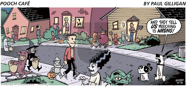 Pooch Cafe on Sunday October 31, 2004 Comic Strip