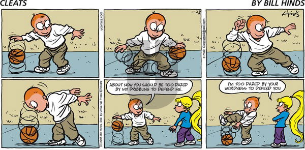 Cleats on Sunday January 23, 2005 Comic Strip