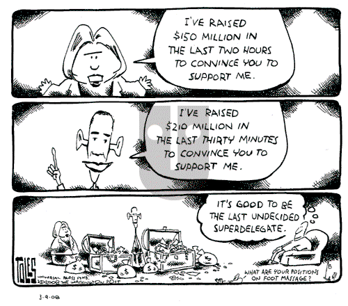 Tom Toles - Sunday March 9, 2008 Comic Strip