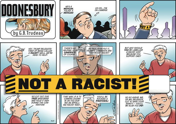 Doonesbury on Sunday July 17, 2016 Comic Strip