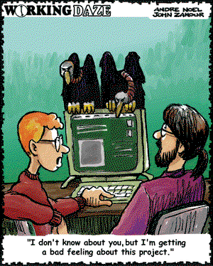 Working Daze on Monday February 25, 2002 Comic Strip