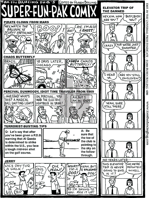Tom the Dancing Bug on Saturday May 8, 2004 Comic Strip