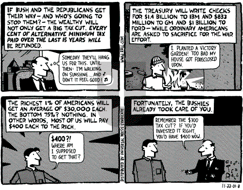 Ted Rall on Saturday November 24, 2001 Comic Strip