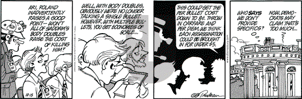 Doonesbury on Tuesday October 15, 2002 Comic Strip