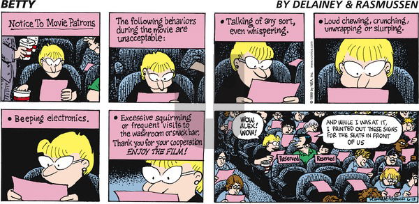 Betty on Sunday June 13, 1999 Comic Strip