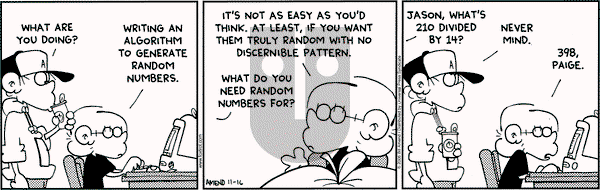 FoxTrot on Thursday November 16, 2006 Comic Strip