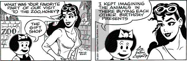 Nancy on Thursday May 10, 2001 Comic Strip