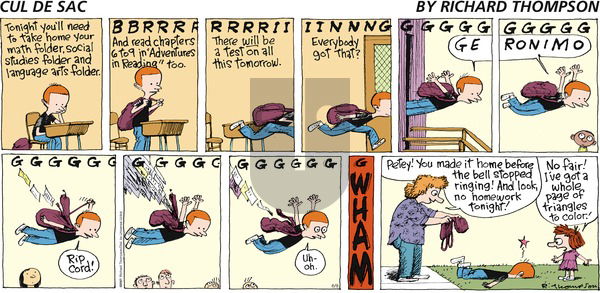 Cul de Sac on Sunday June 9, 2013 Comic Strip