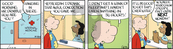 Drabble on Monday December 12, 2016 Comic Strip