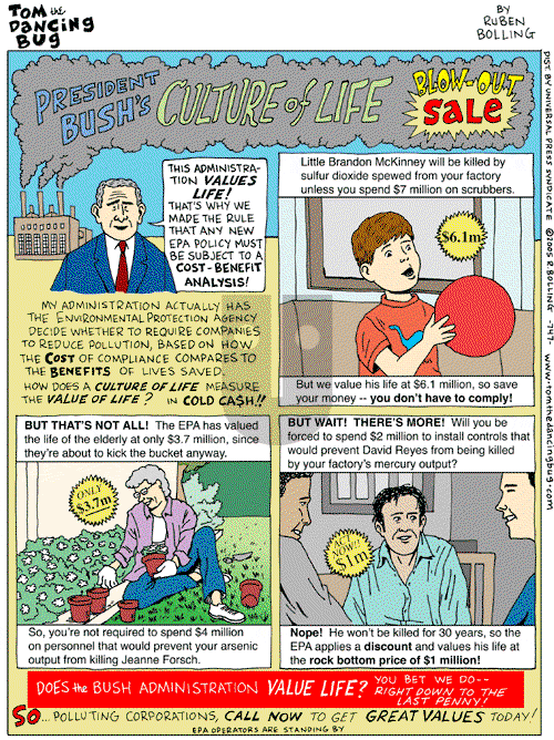 Tom the Dancing Bug on Saturday April 23, 2005 Comic Strip